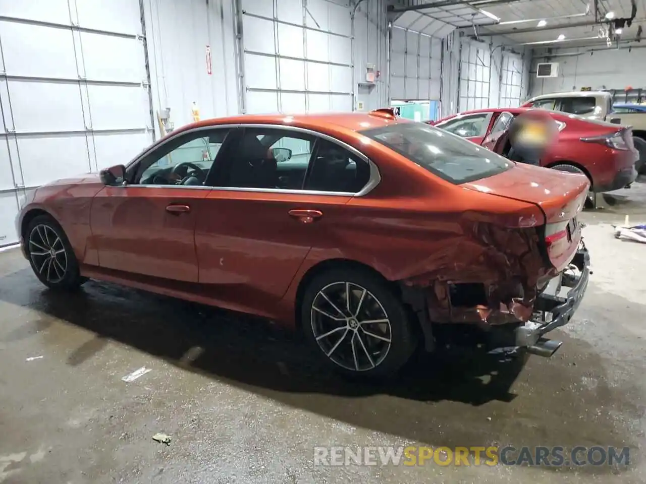 2 Photograph of a damaged car 3MW5R7J03M8C04352 BMW 3 SERIES 2021