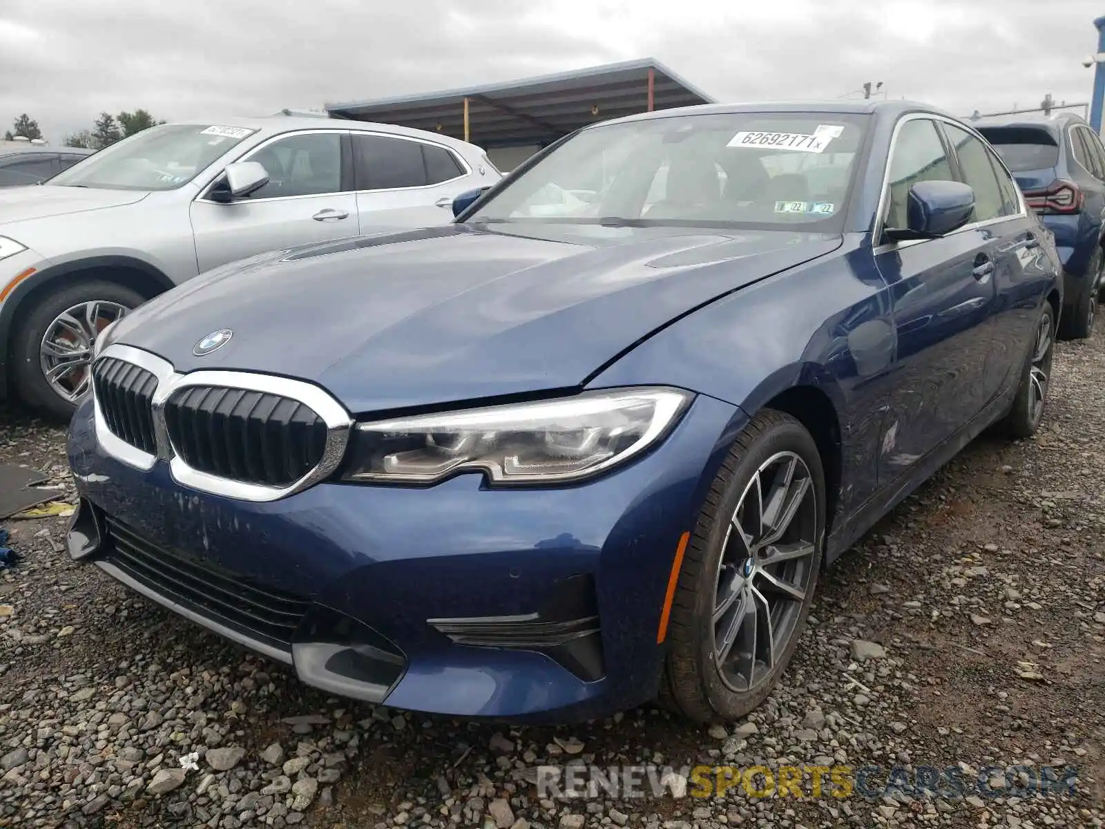 2 Photograph of a damaged car 3MW5R7J03M8C10443 BMW 3 SERIES 2021