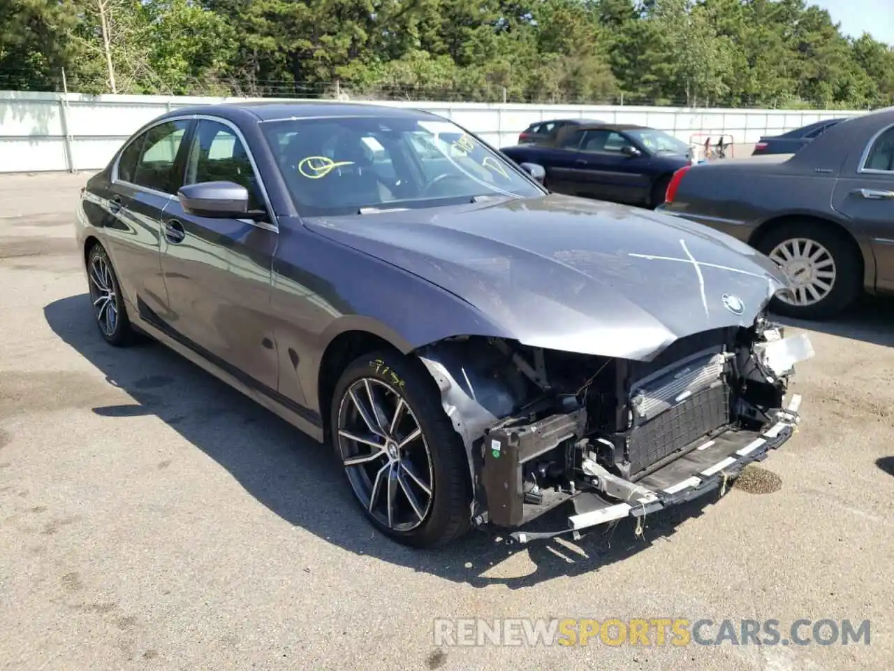 1 Photograph of a damaged car 3MW5R7J03M8C11592 BMW 3 SERIES 2021