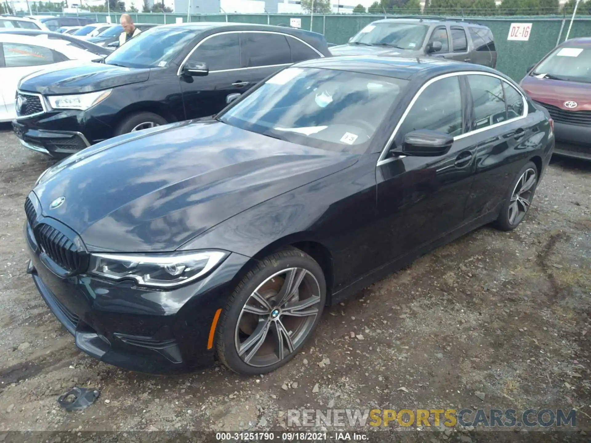 2 Photograph of a damaged car 3MW5R7J04M8B48938 BMW 3 SERIES 2021