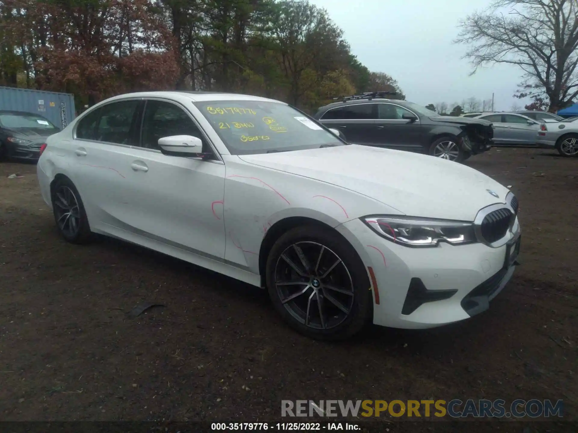 1 Photograph of a damaged car 3MW5R7J04M8B49569 BMW 3 SERIES 2021