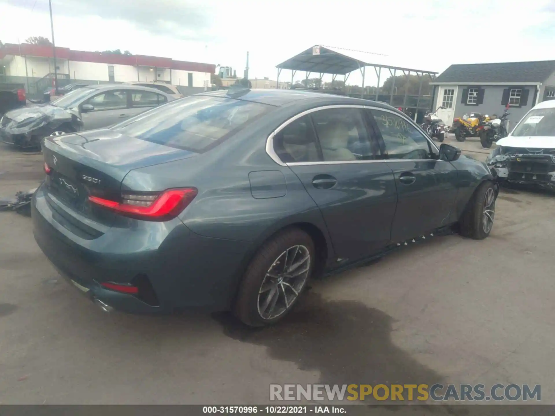 4 Photograph of a damaged car 3MW5R7J04M8B64024 BMW 3 SERIES 2021