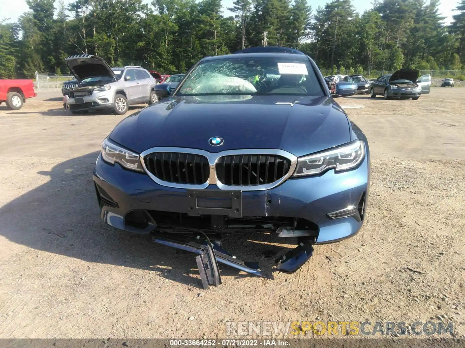 6 Photograph of a damaged car 3MW5R7J04M8B67313 BMW 3 SERIES 2021