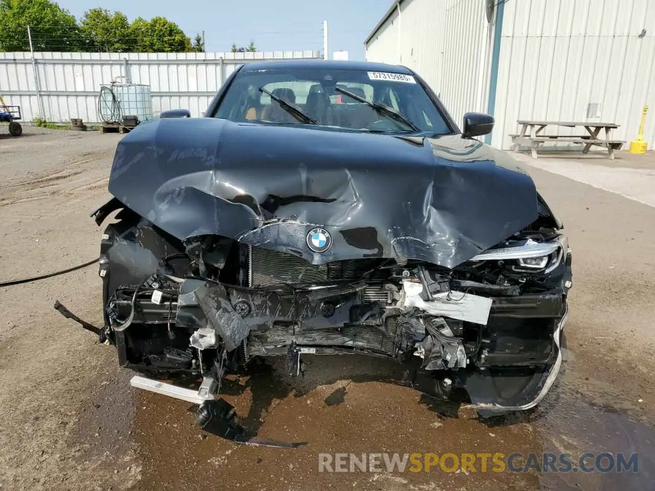 5 Photograph of a damaged car 3MW5R7J04M8B73239 BMW 3 SERIES 2021