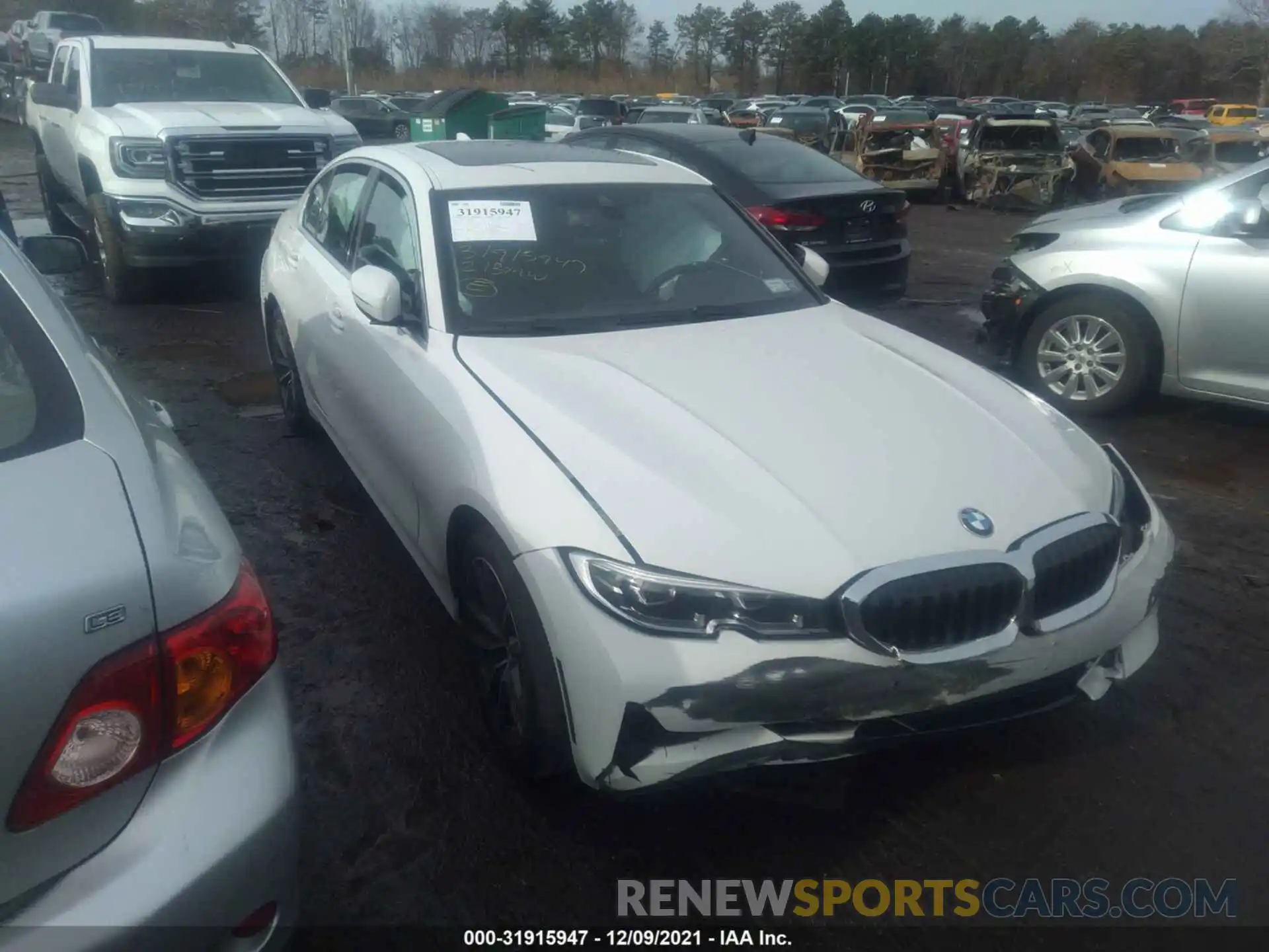 1 Photograph of a damaged car 3MW5R7J04M8B77825 BMW 3 SERIES 2021