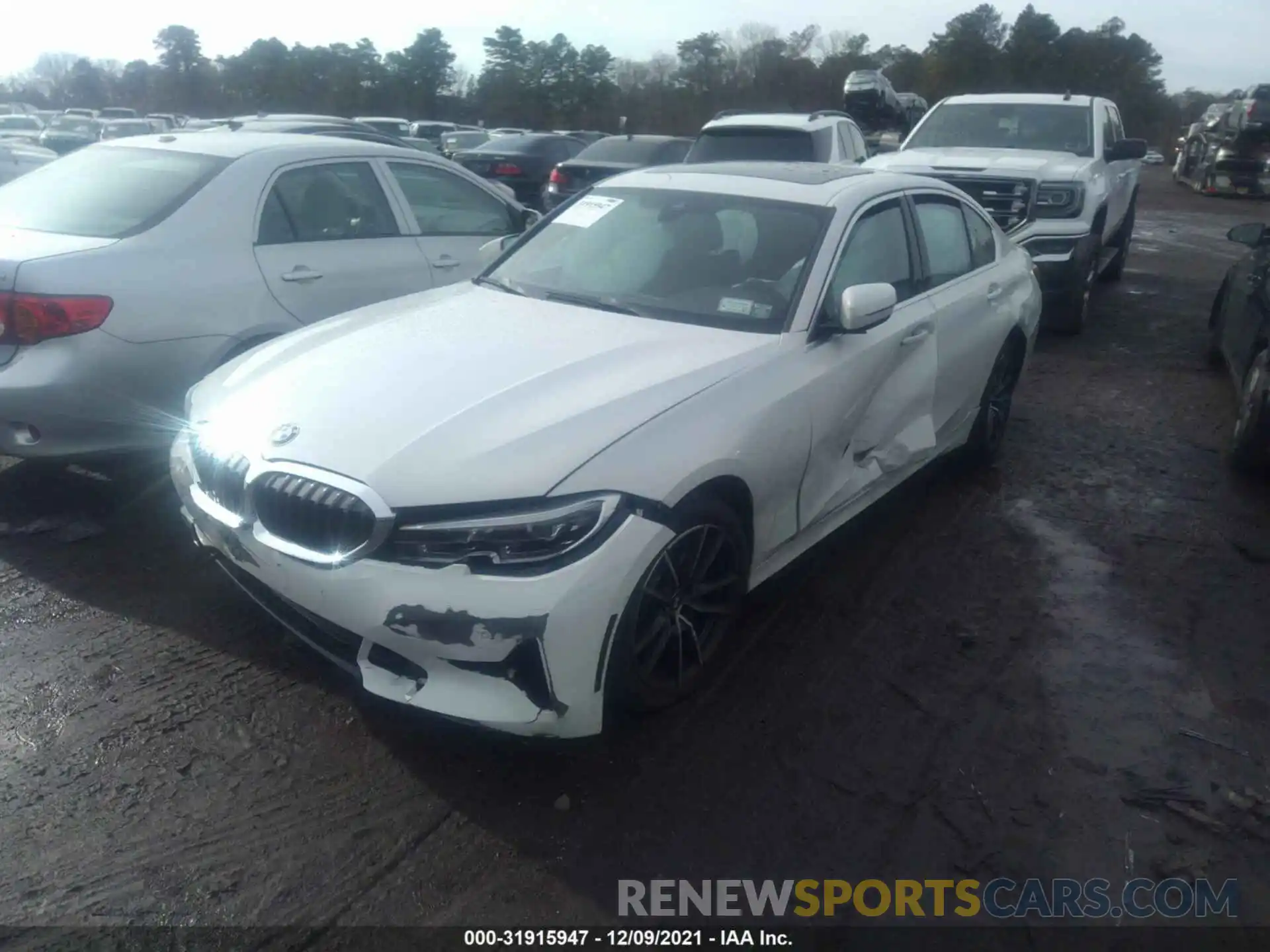 2 Photograph of a damaged car 3MW5R7J04M8B77825 BMW 3 SERIES 2021