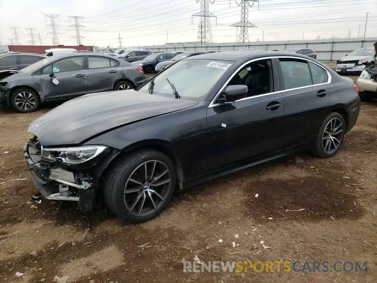 1 Photograph of a damaged car 3MW5R7J04M8C07390 BMW 3 SERIES 2021