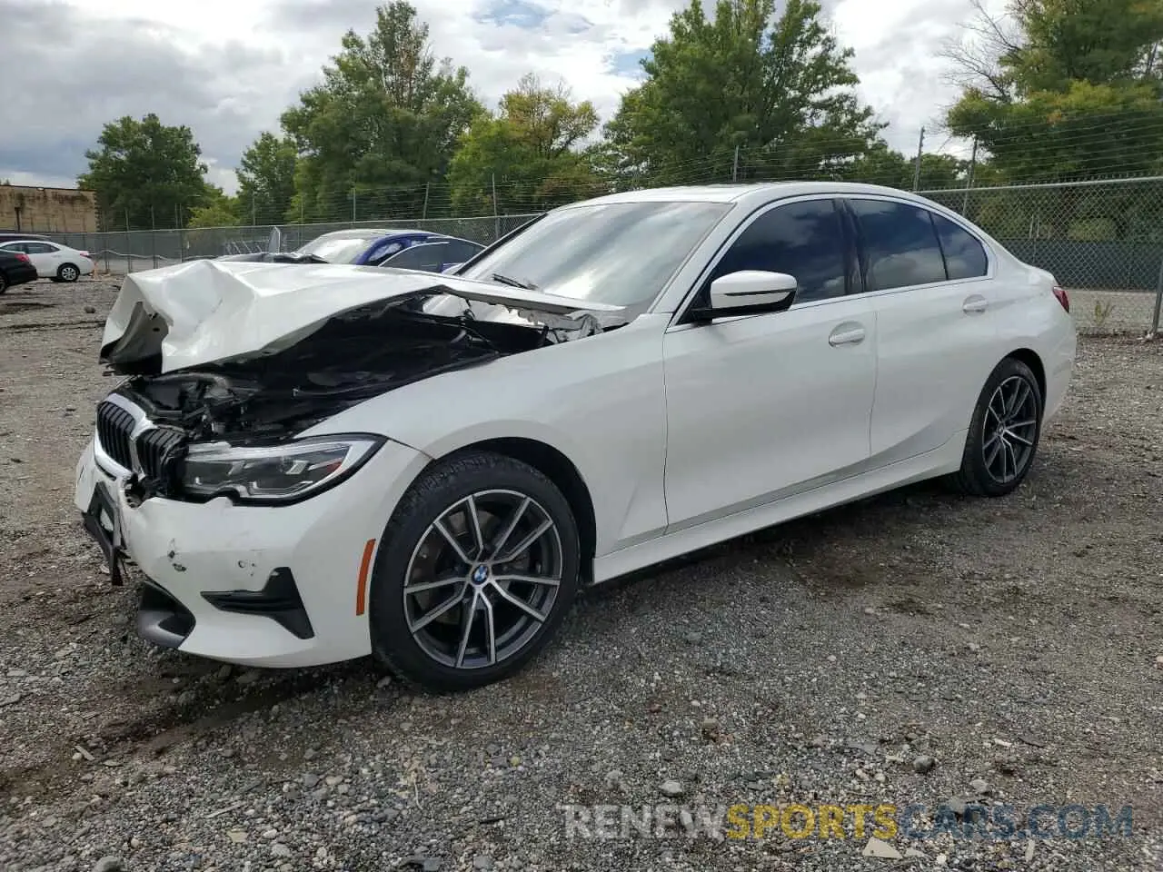 1 Photograph of a damaged car 3MW5R7J05M8B61049 BMW 3 SERIES 2021