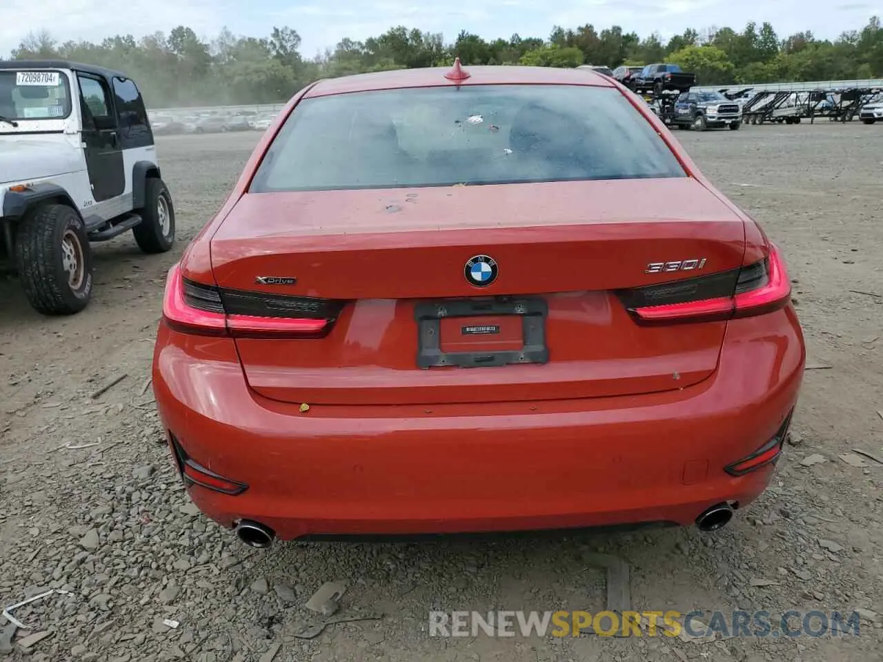 6 Photograph of a damaged car 3MW5R7J05M8B65845 BMW 3 SERIES 2021