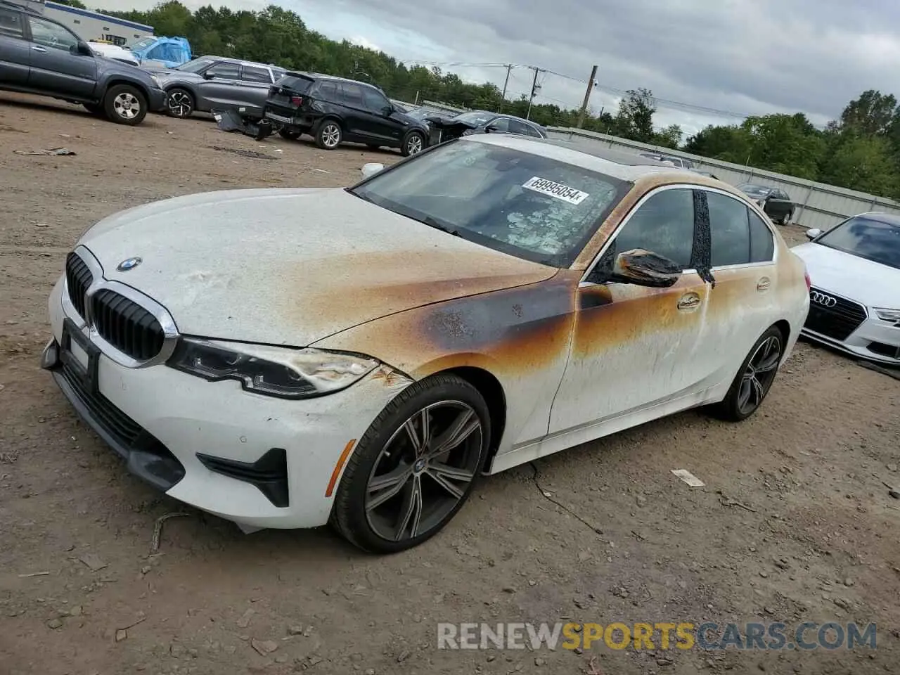 1 Photograph of a damaged car 3MW5R7J05M8B67868 BMW 3 SERIES 2021