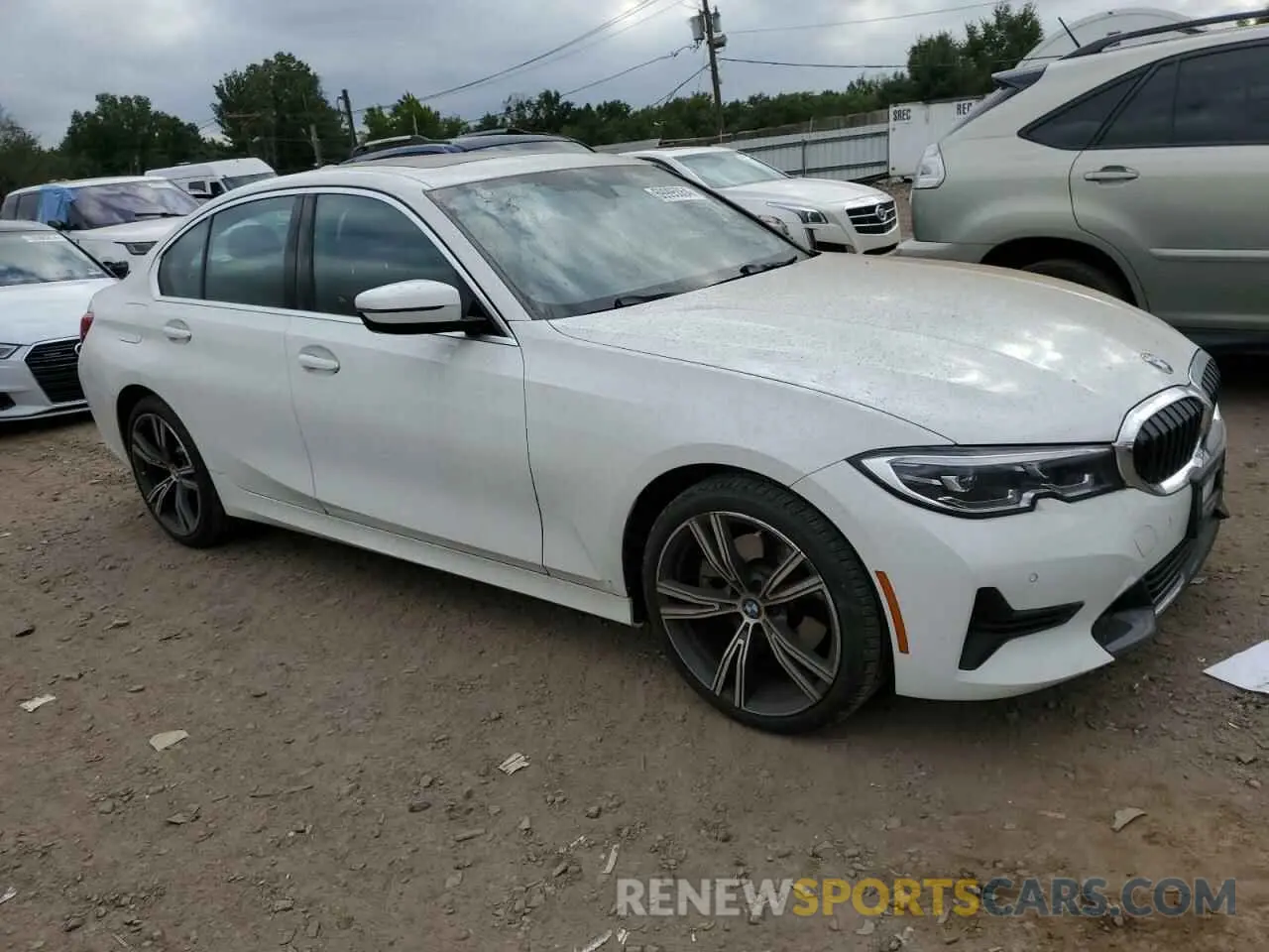 4 Photograph of a damaged car 3MW5R7J05M8B67868 BMW 3 SERIES 2021