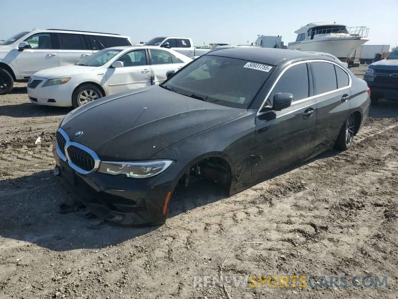 1 Photograph of a damaged car 3MW5R7J05M8B70012 BMW 3 SERIES 2021