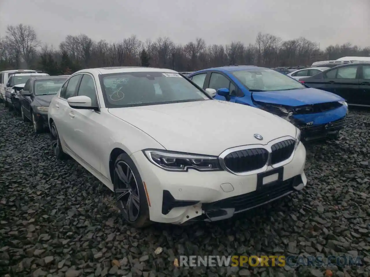 1 Photograph of a damaged car 3MW5R7J05M8B73587 BMW 3 SERIES 2021