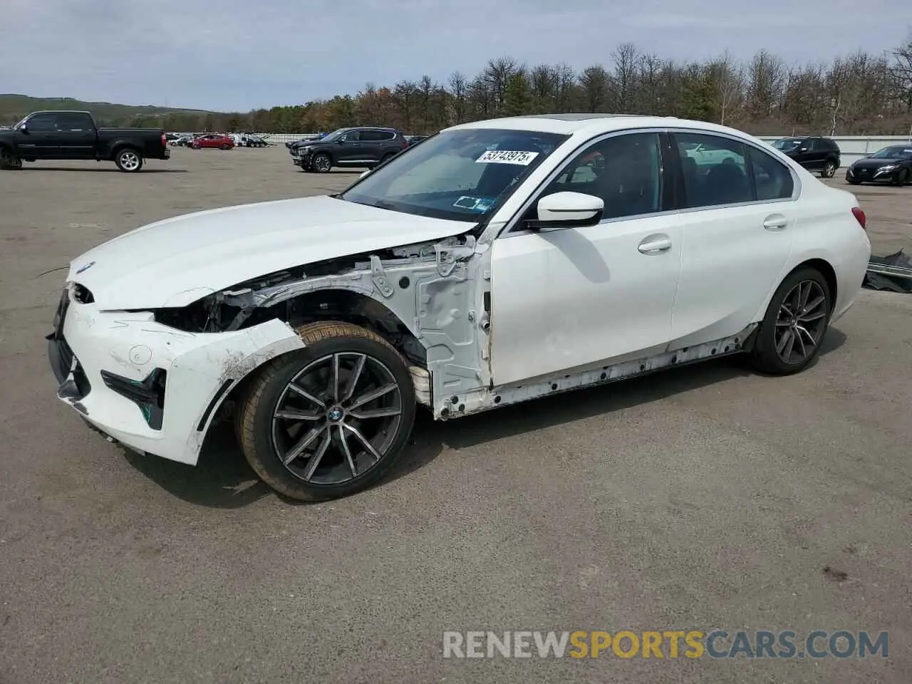 1 Photograph of a damaged car 3MW5R7J05M8B98568 BMW 3 SERIES 2021
