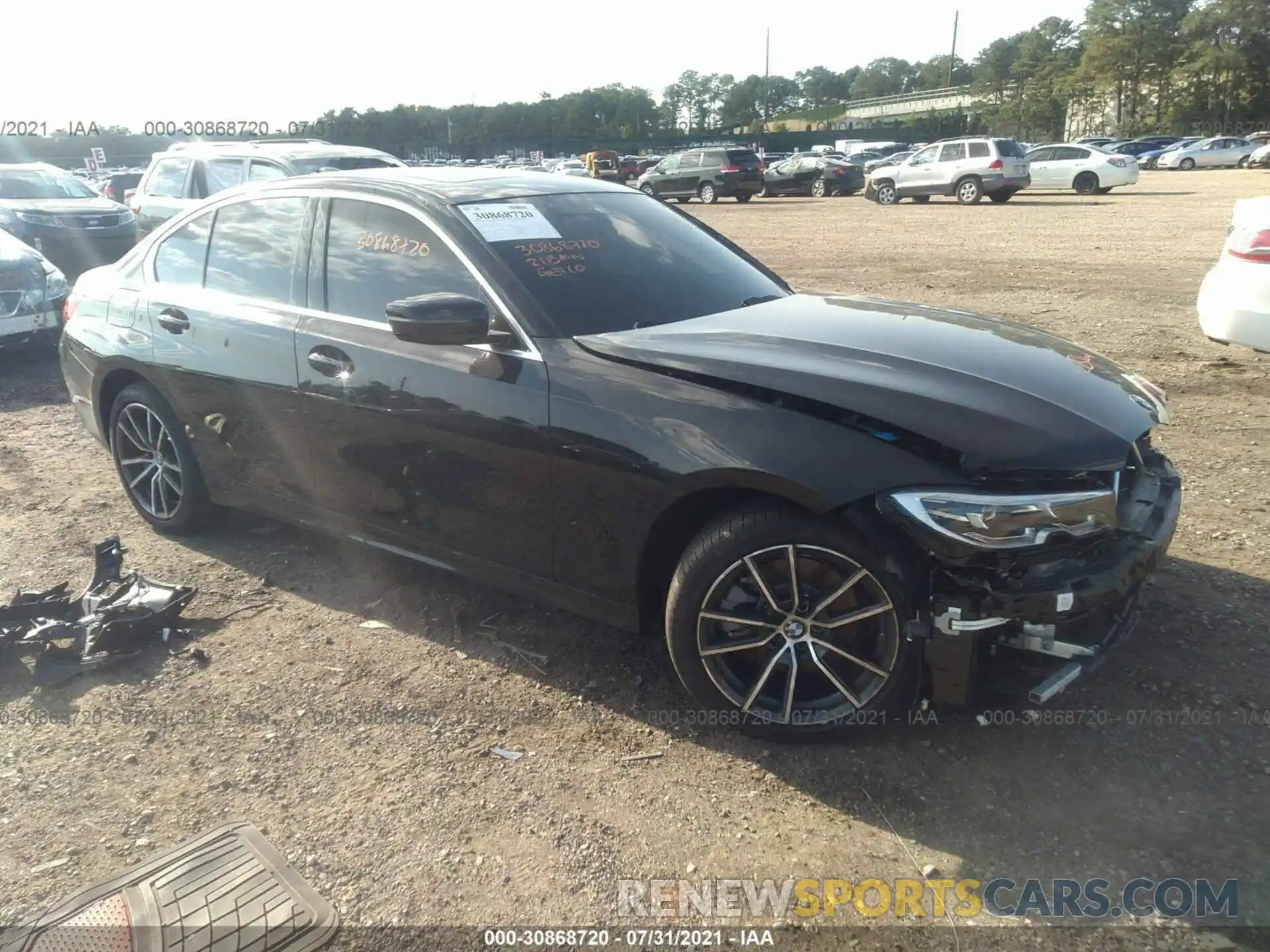 1 Photograph of a damaged car 3MW5R7J05M8C05065 BMW 3 SERIES 2021