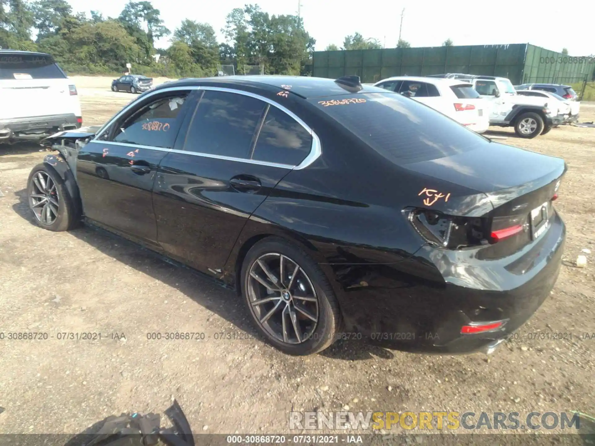 3 Photograph of a damaged car 3MW5R7J05M8C05065 BMW 3 SERIES 2021