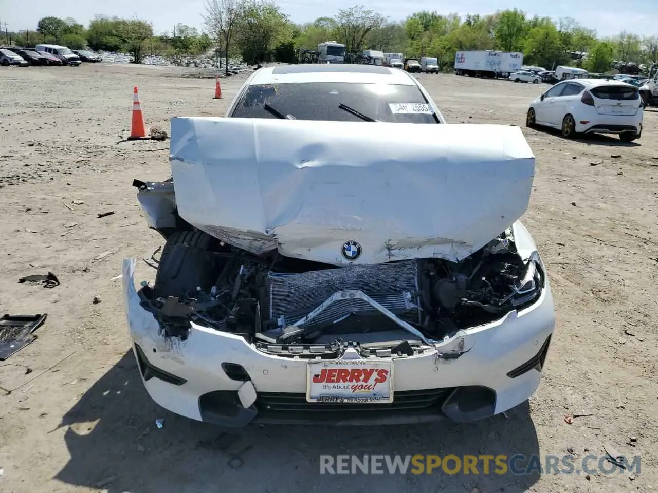 5 Photograph of a damaged car 3MW5R7J05M8C06619 BMW 3 SERIES 2021