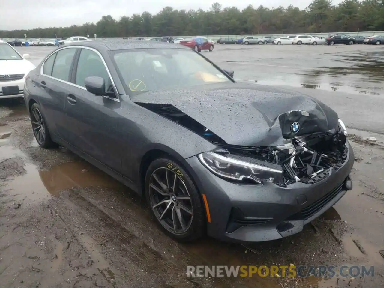 1 Photograph of a damaged car 3MW5R7J05M8C11495 BMW 3 SERIES 2021