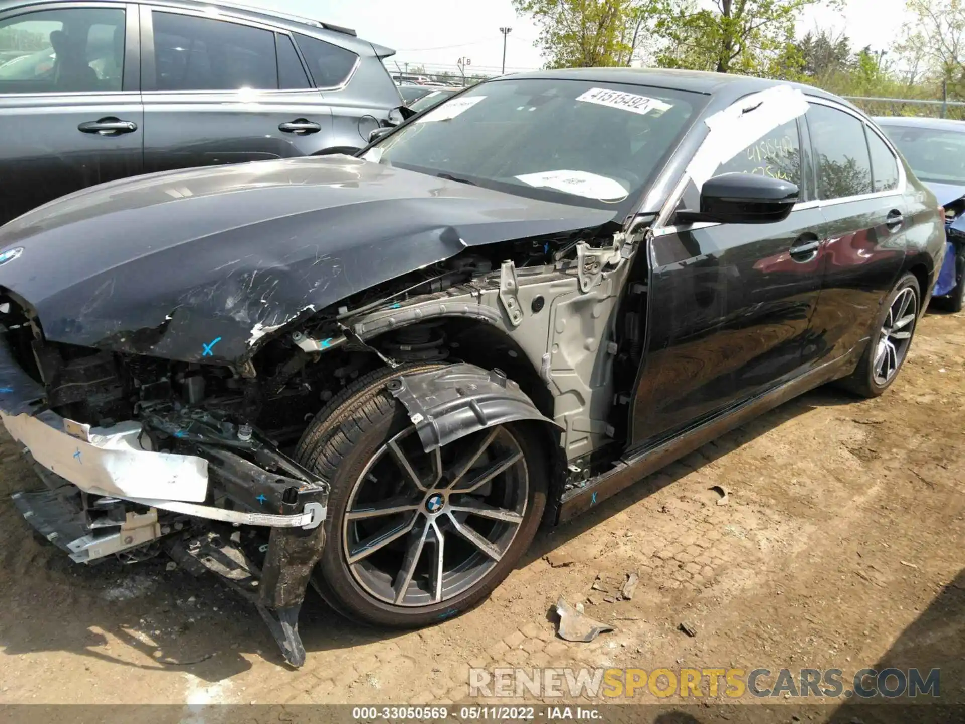 2 Photograph of a damaged car 3MW5R7J05M8C14073 BMW 3 SERIES 2021