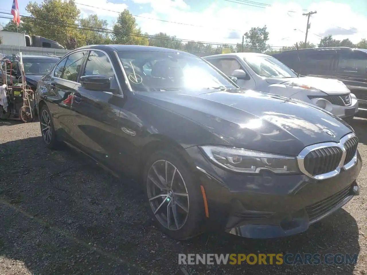 1 Photograph of a damaged car 3MW5R7J06M8B59424 BMW 3 SERIES 2021