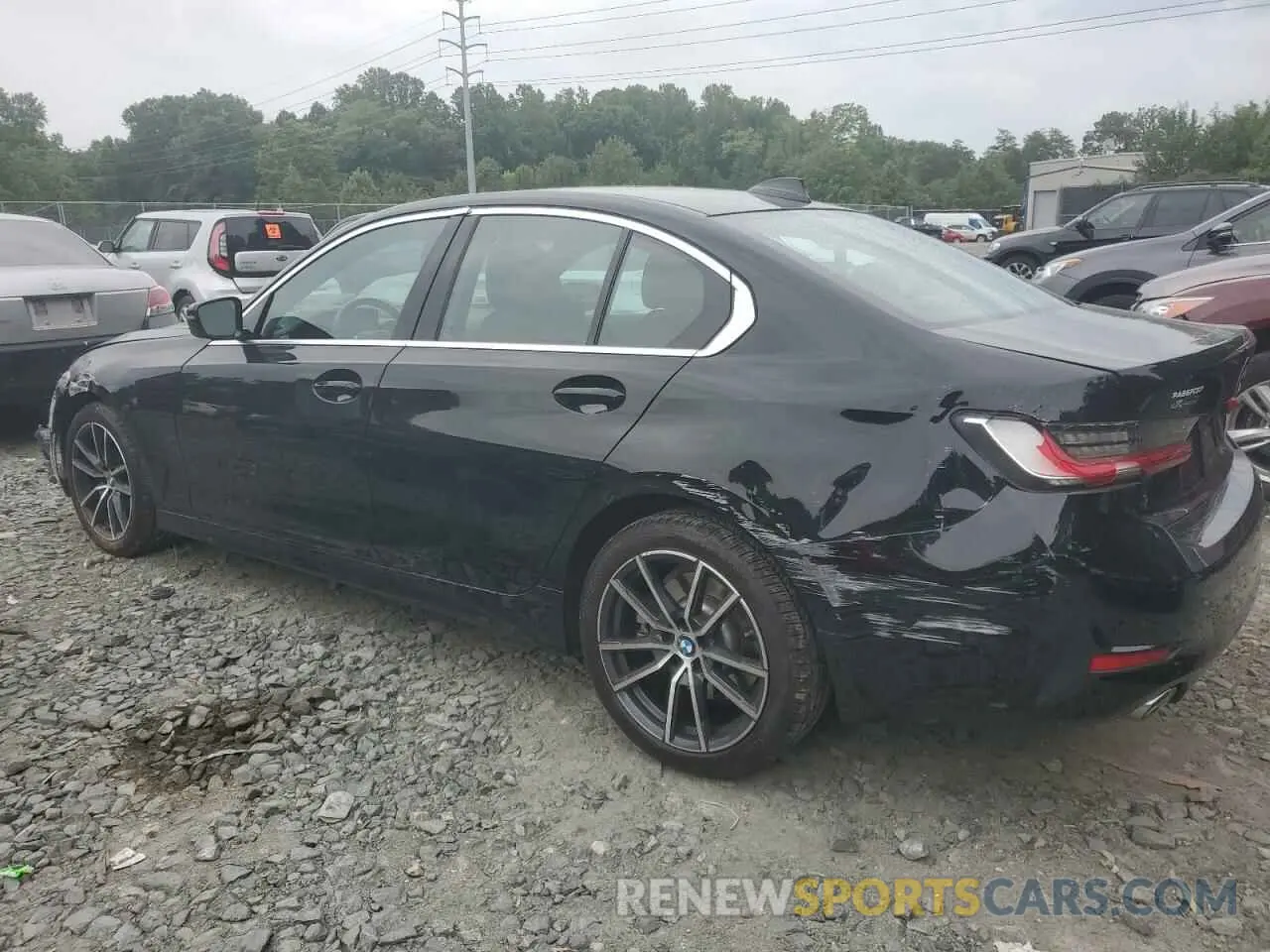 2 Photograph of a damaged car 3MW5R7J06M8B60654 BMW 3 SERIES 2021