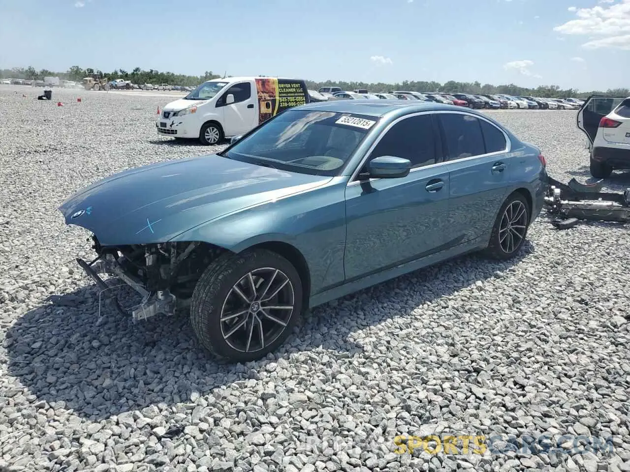 1 Photograph of a damaged car 3MW5R7J06M8B72870 BMW 3 SERIES 2021