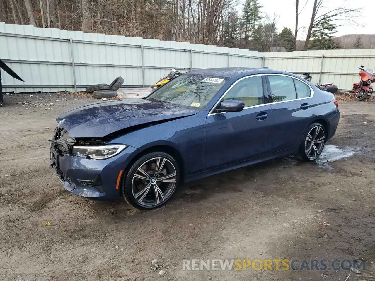 1 Photograph of a damaged car 3MW5R7J06M8B73212 BMW 3 SERIES 2021