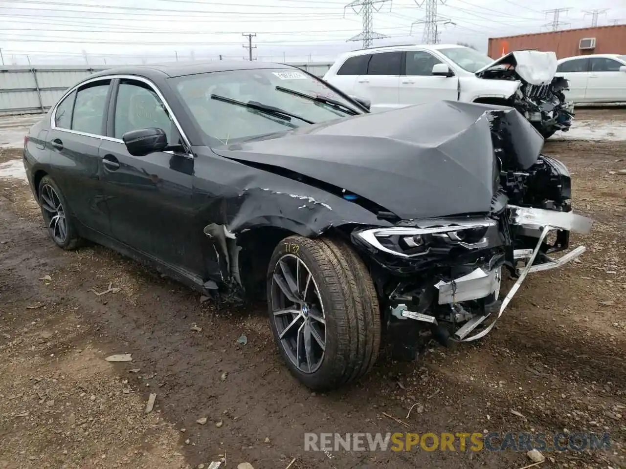 1 Photograph of a damaged car 3MW5R7J06M8C07388 BMW 3 SERIES 2021