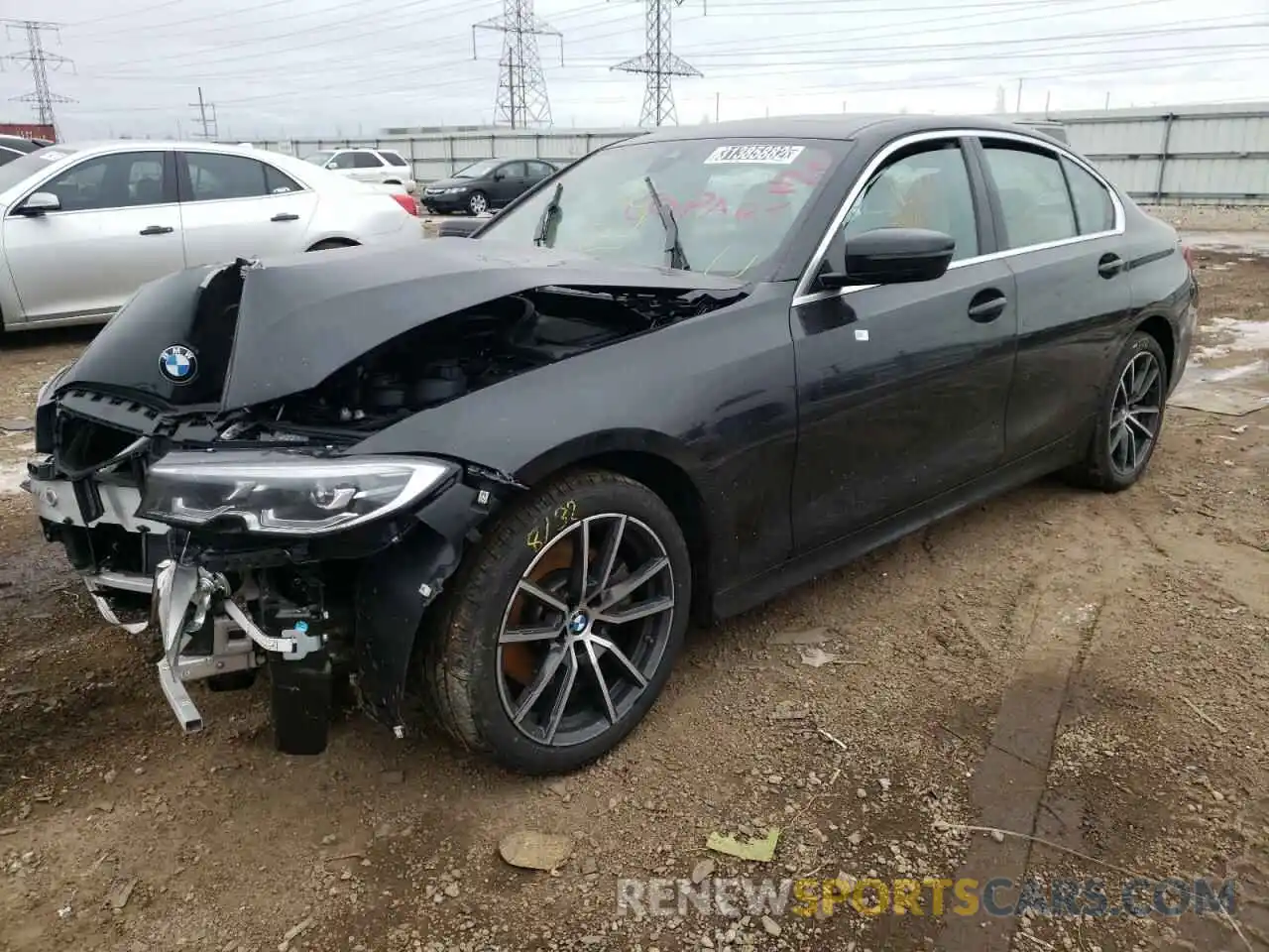 2 Photograph of a damaged car 3MW5R7J06M8C07388 BMW 3 SERIES 2021