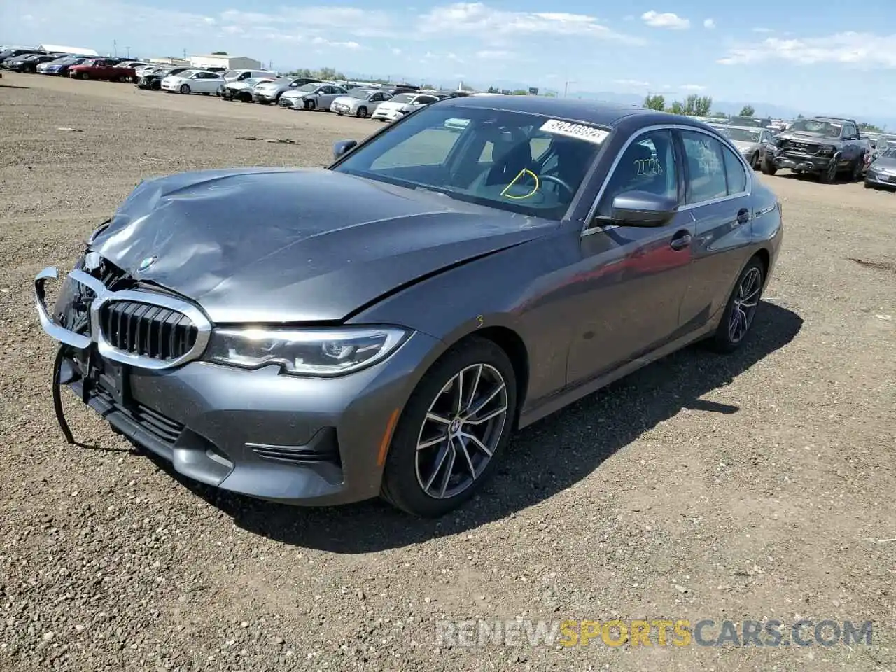 2 Photograph of a damaged car 3MW5R7J06M8C08153 BMW 3 SERIES 2021