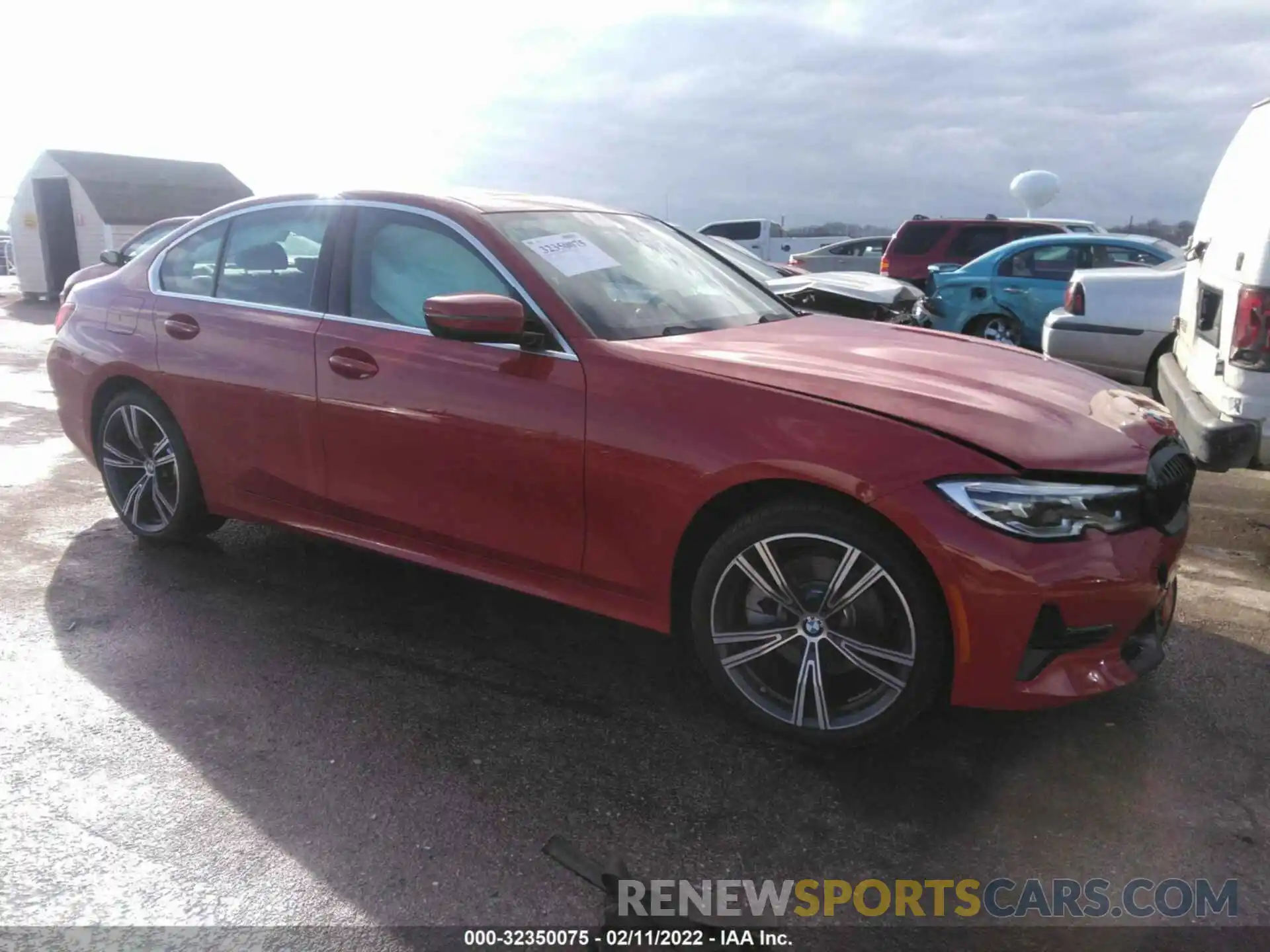 1 Photograph of a damaged car 3MW5R7J06M8C18410 BMW 3 SERIES 2021