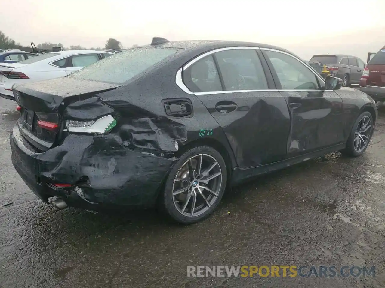 3 Photograph of a damaged car 3MW5R7J07M8B56712 BMW 3 SERIES 2021