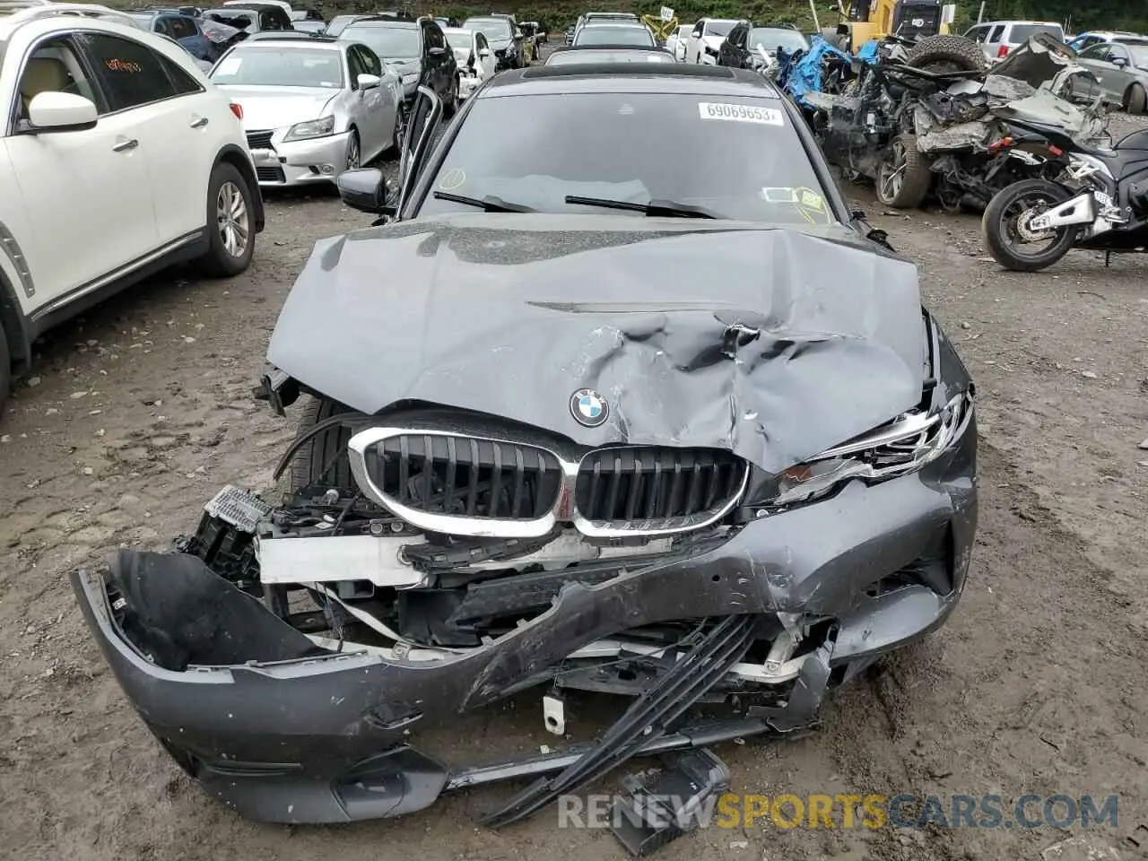 5 Photograph of a damaged car 3MW5R7J07M8B81772 BMW 3 SERIES 2021