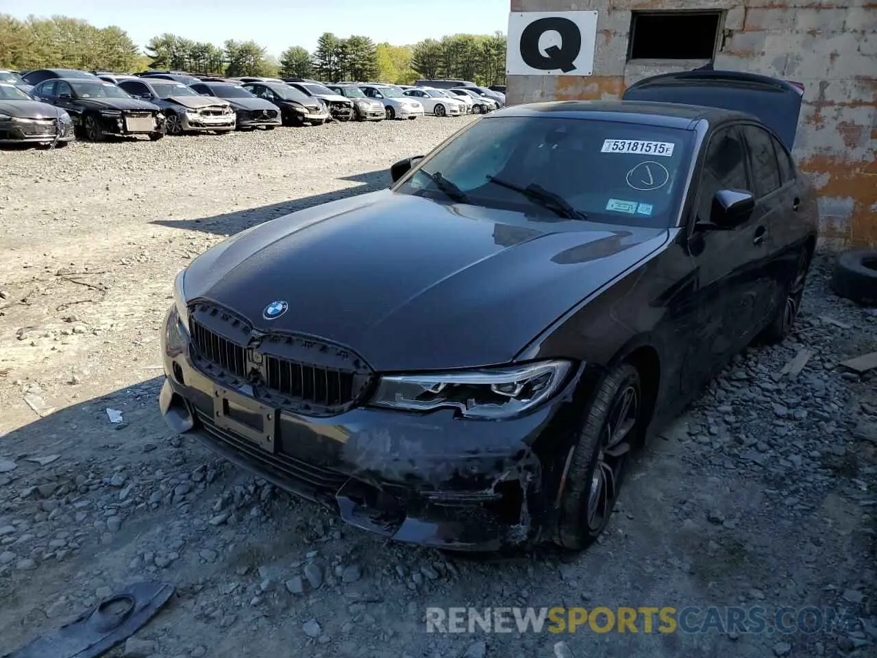 1 Photograph of a damaged car 3MW5R7J07M8C07710 BMW 3 SERIES 2021