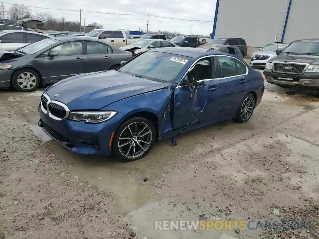 1 Photograph of a damaged car 3MW5R7J07M8C08632 BMW 3 SERIES 2021