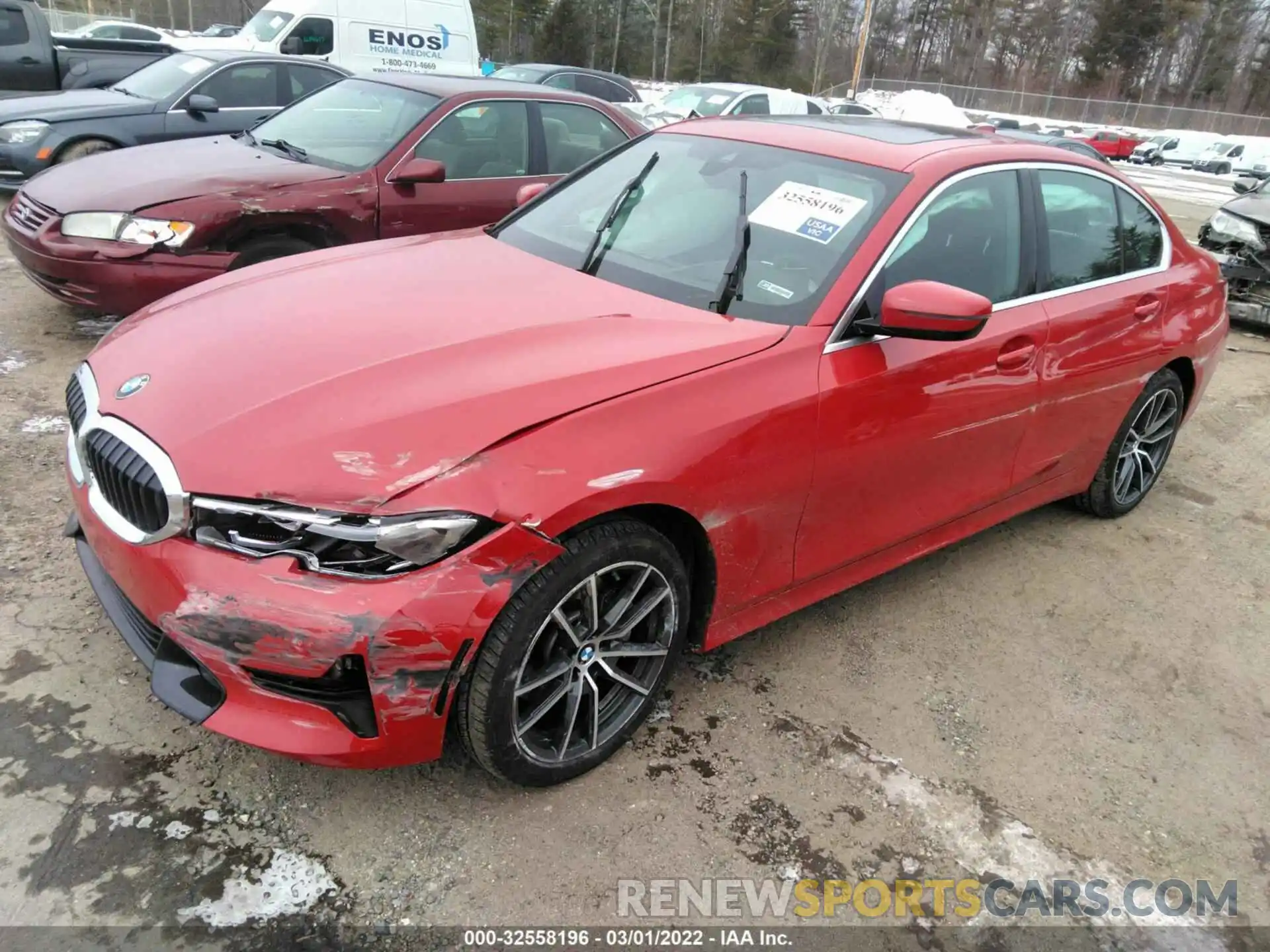 2 Photograph of a damaged car 3MW5R7J08M8B50627 BMW 3 SERIES 2021