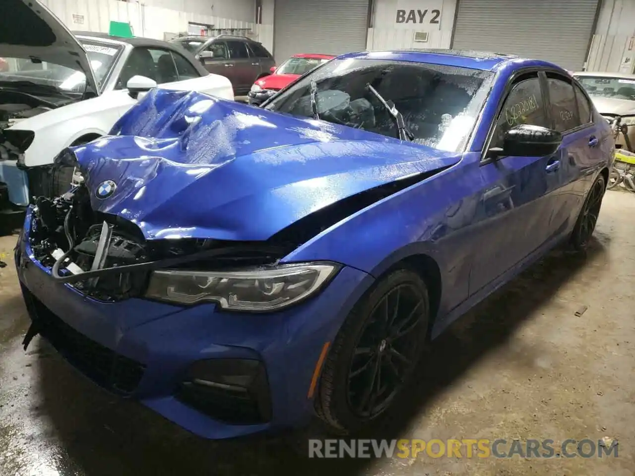 2 Photograph of a damaged car 3MW5R7J08M8B85085 BMW 3 SERIES 2021