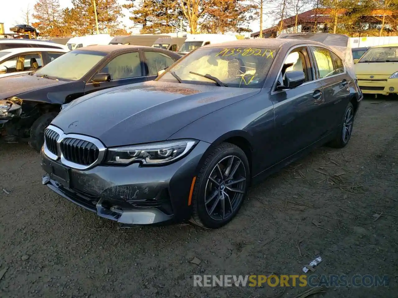 2 Photograph of a damaged car 3MW5R7J08M8B92747 BMW 3 SERIES 2021