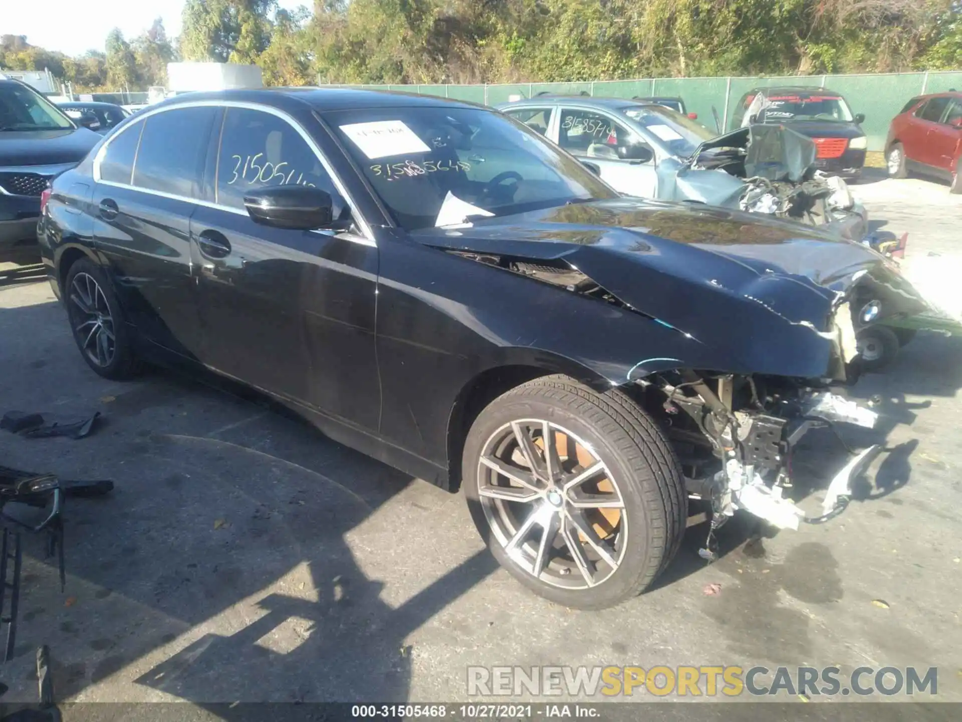 1 Photograph of a damaged car 3MW5R7J09M8B48417 BMW 3 SERIES 2021