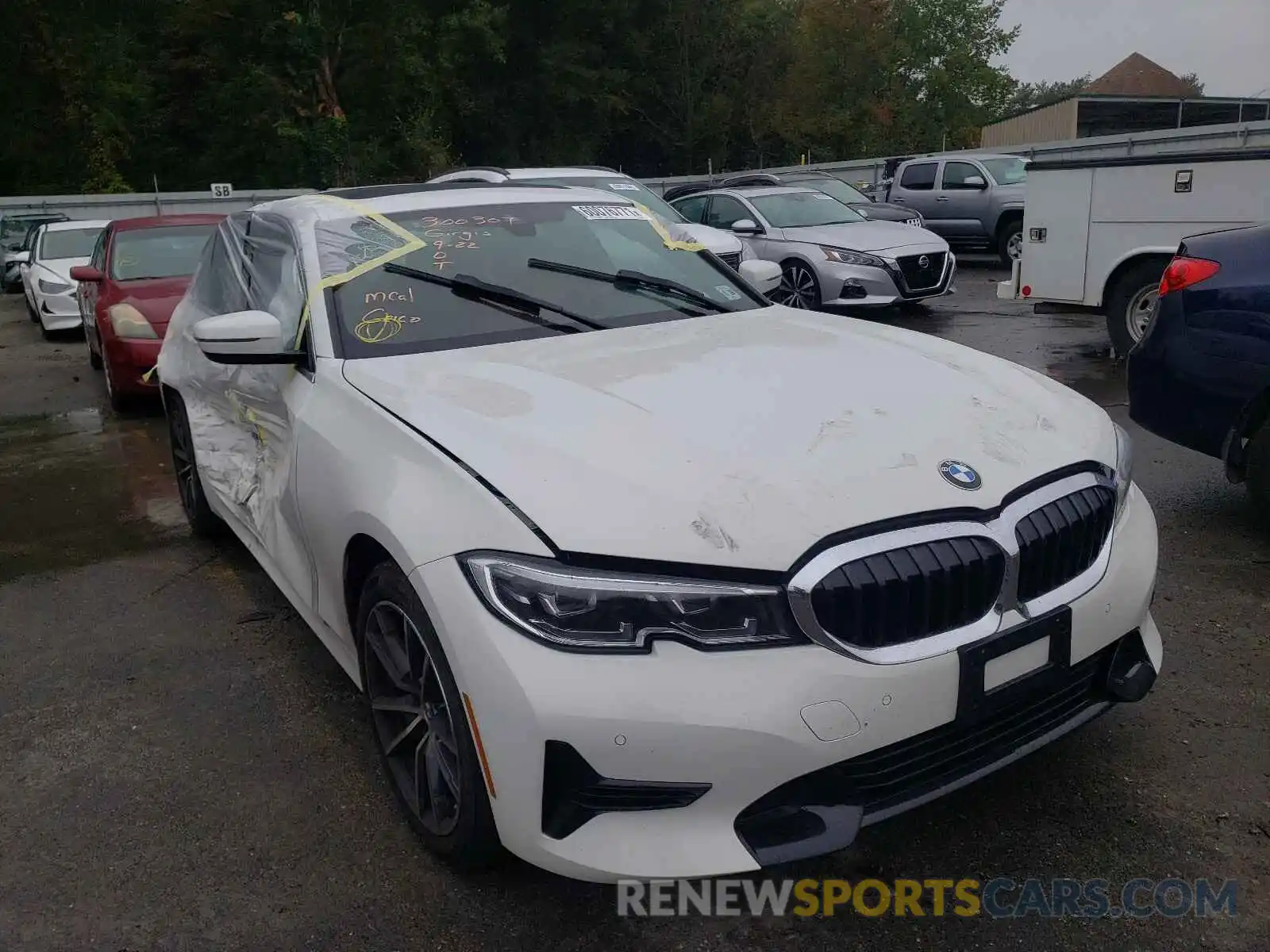 1 Photograph of a damaged car 3MW5R7J09M8B92546 BMW 3 SERIES 2021