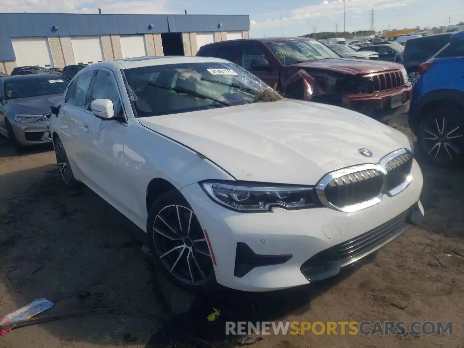 1 Photograph of a damaged car 3MW5R7J09M8B94376 BMW 3 SERIES 2021