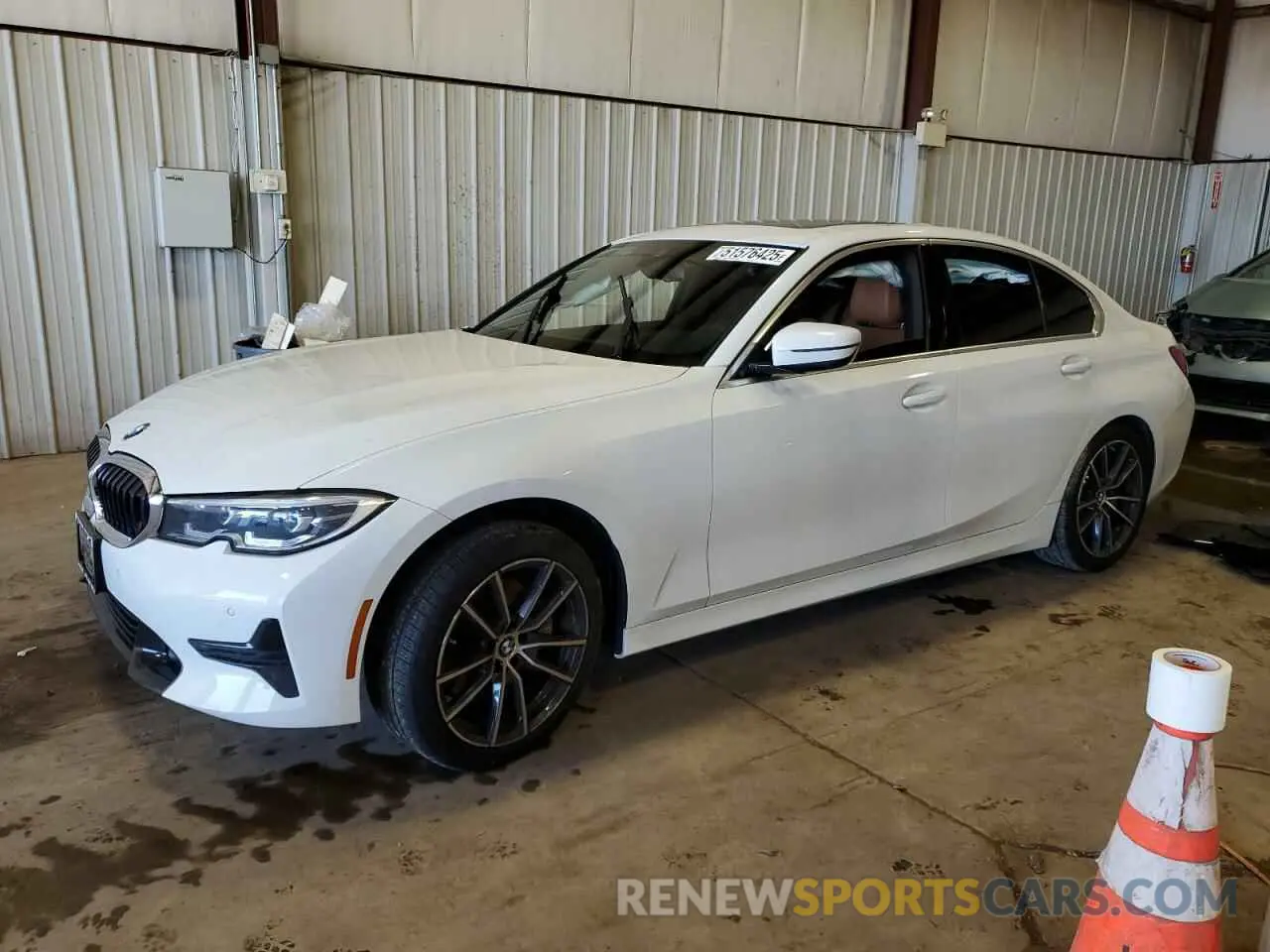 1 Photograph of a damaged car 3MW5R7J09M8C12553 BMW 3 SERIES 2021