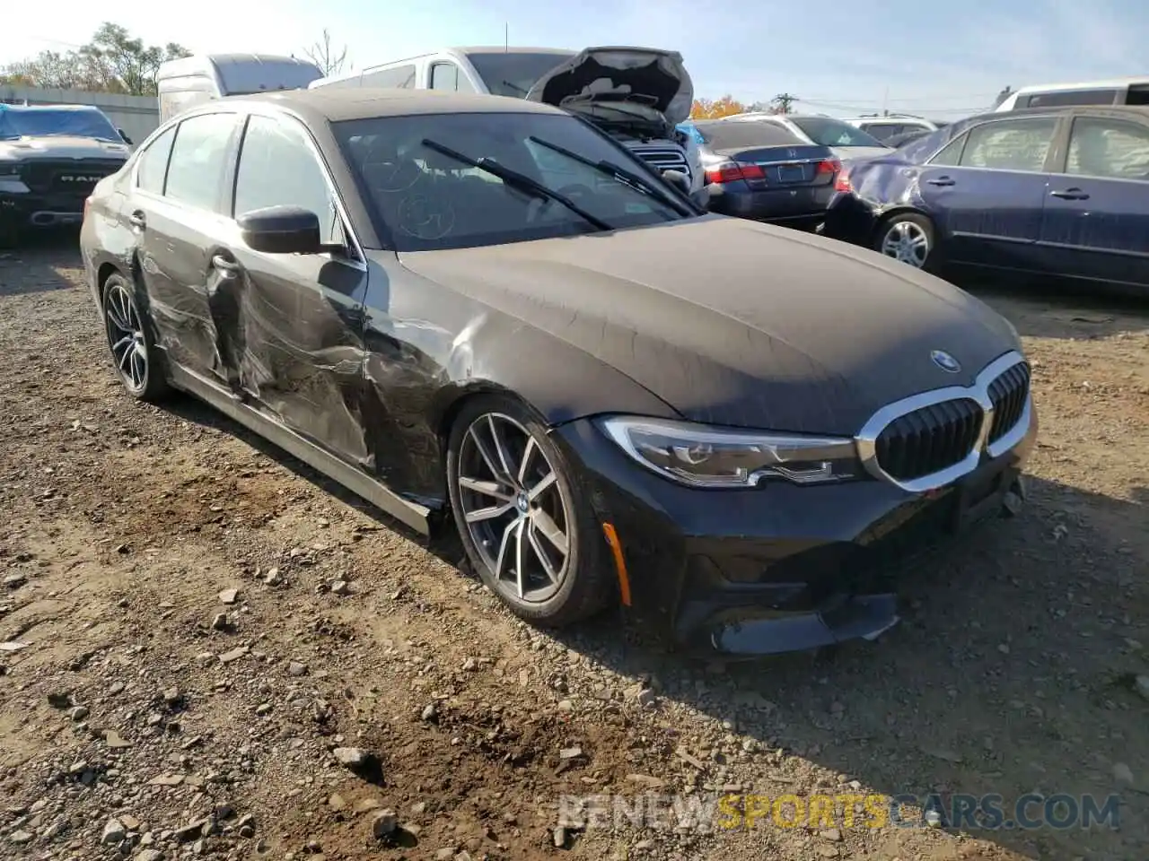 1 Photograph of a damaged car 3MW5R7J0XM8B51892 BMW 3 SERIES 2021