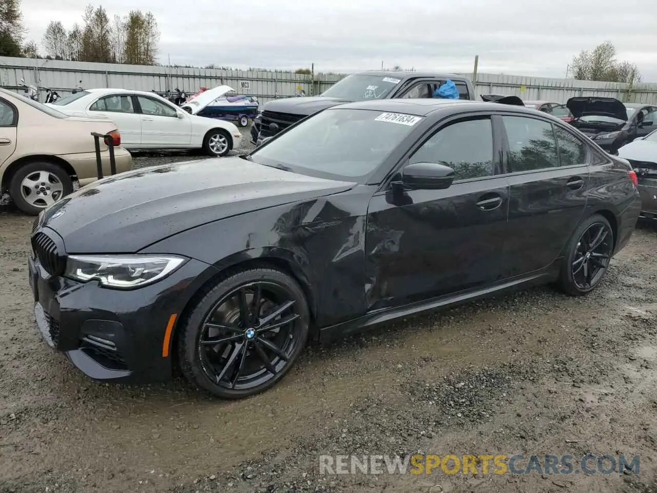 1 Photograph of a damaged car 3MW5R7J0XM8B66330 BMW 3 SERIES 2021