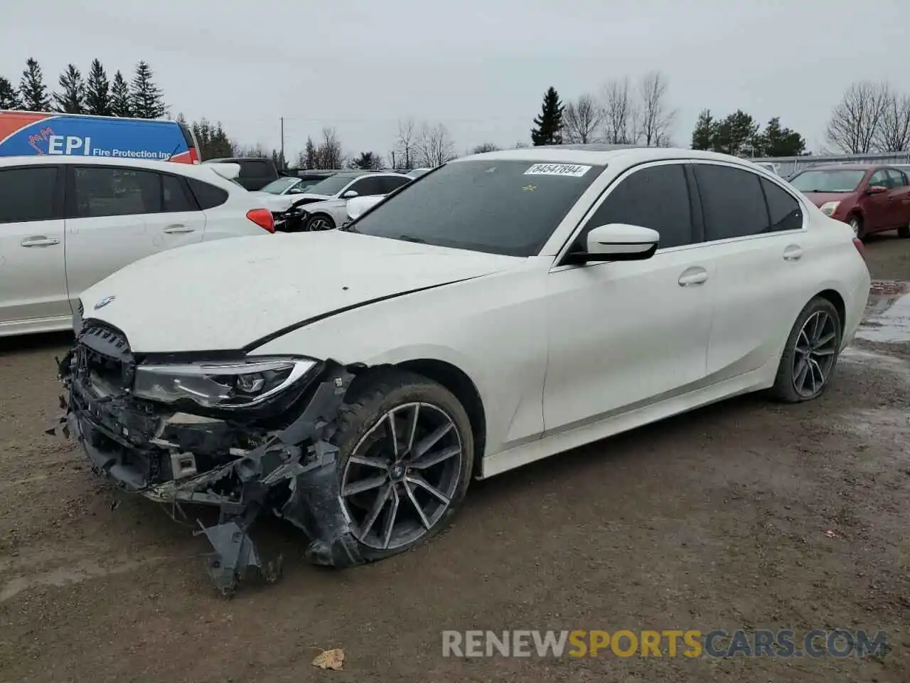 1 Photograph of a damaged car 3MW5R7J0XM8C04039 BMW 3 SERIES 2021