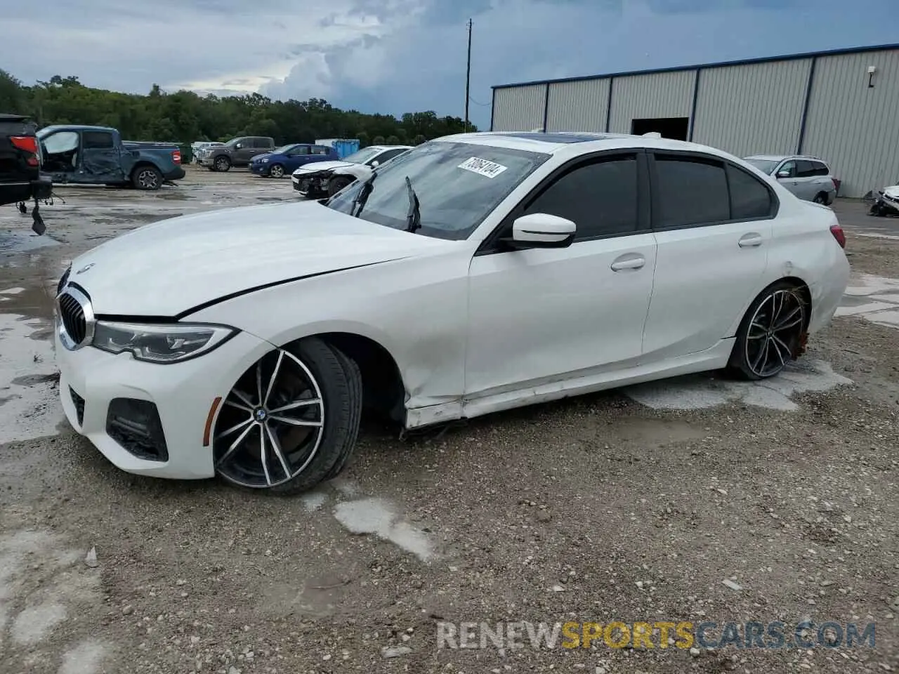 1 Photograph of a damaged car 3MW5R7J0XM8C06289 BMW 3 SERIES 2021