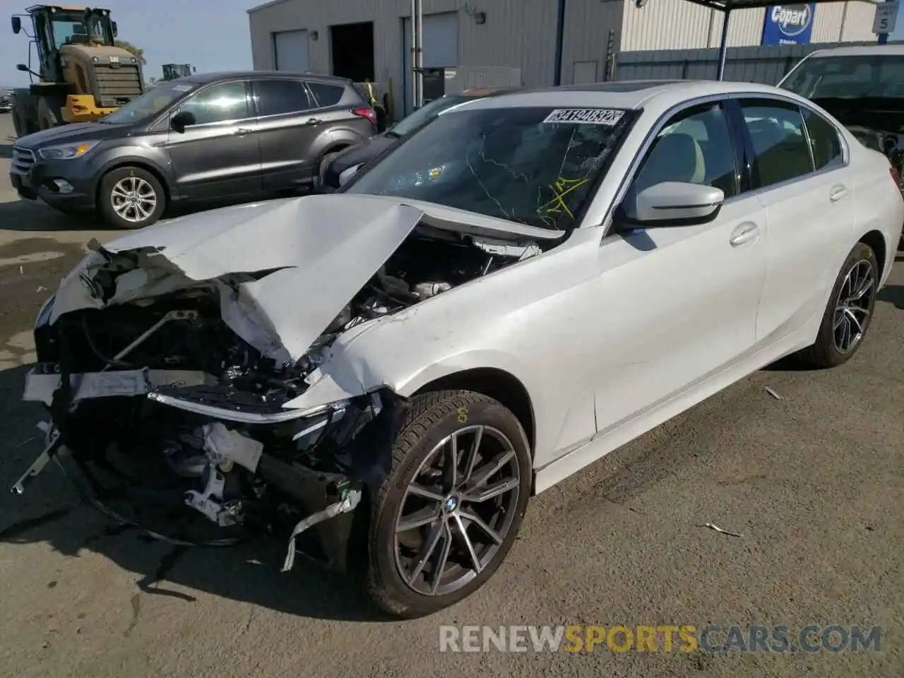 2 Photograph of a damaged car 3MW5R7J0XM8C12061 BMW 3 SERIES 2021