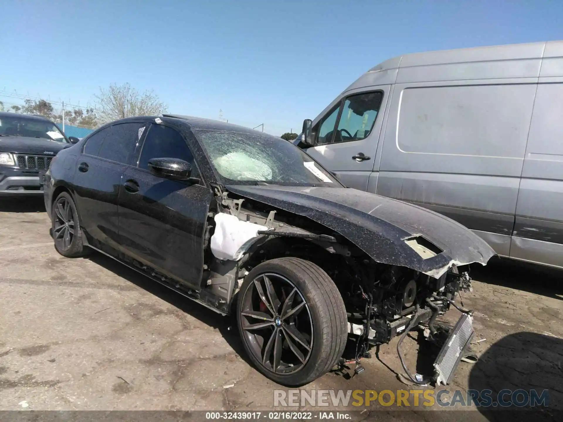 1 Photograph of a damaged car 3MW5U7J03M8B55295 BMW 3 SERIES 2021