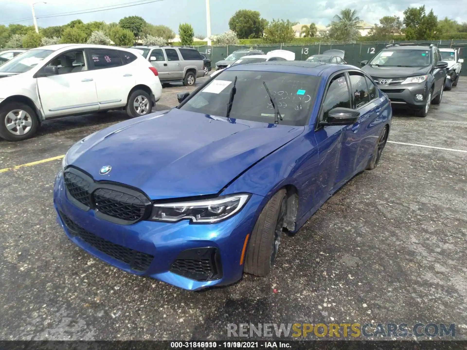 6 Photograph of a damaged car 3MW5U7J03M8B82450 BMW 3 SERIES 2021