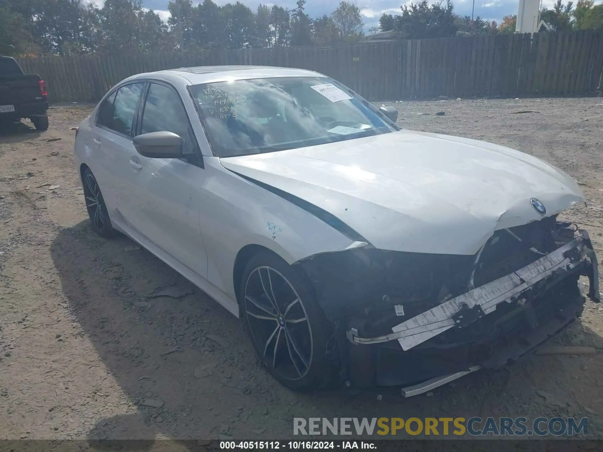 1 Photograph of a damaged car 3MW5U7J04M8B84014 BMW 3 SERIES 2021
